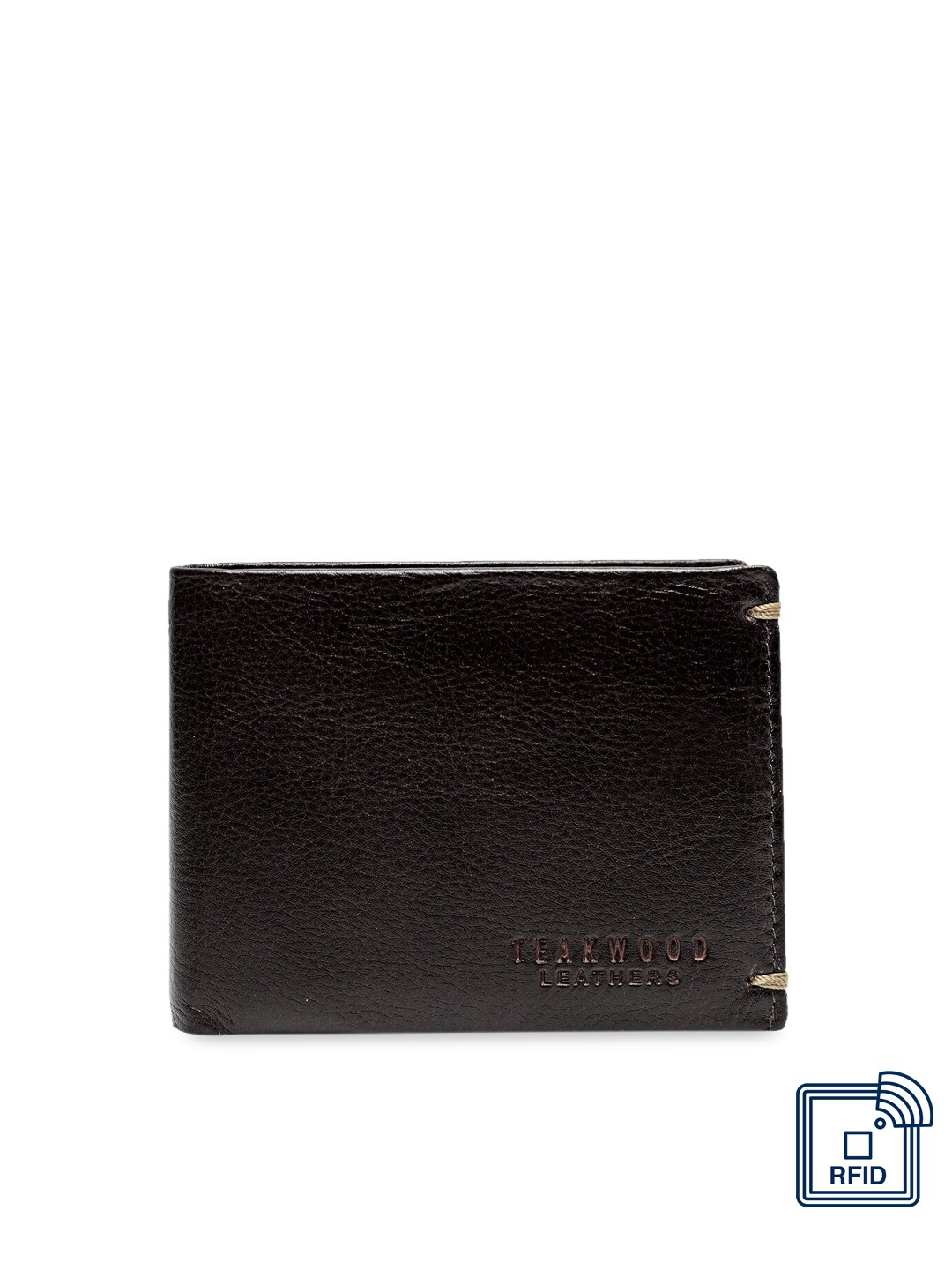 

Teakwood Leathers Men Brown Solid Two Fold Leather Wallet