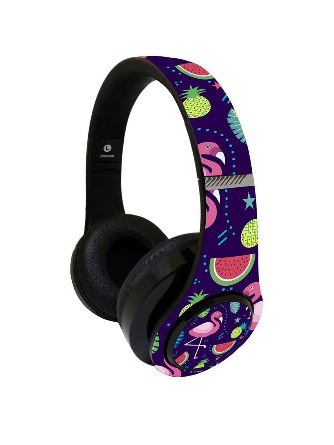 

YK Kids Multicoloured Printed Wireless On Ear Headphones SODCIBLMI5218, Multi