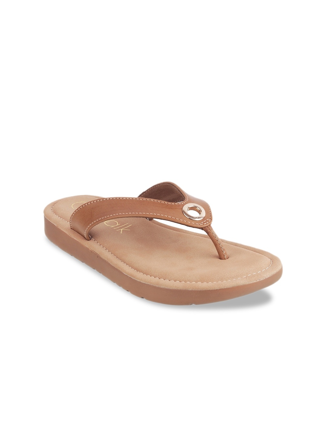 

Catwalk Women Brown Solid Open Toe Flats
