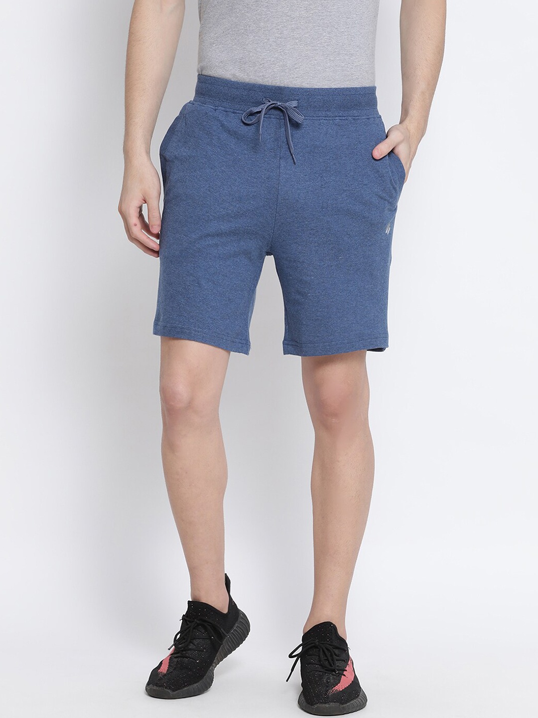 

ONN Men Blue Solid Regular Shorts