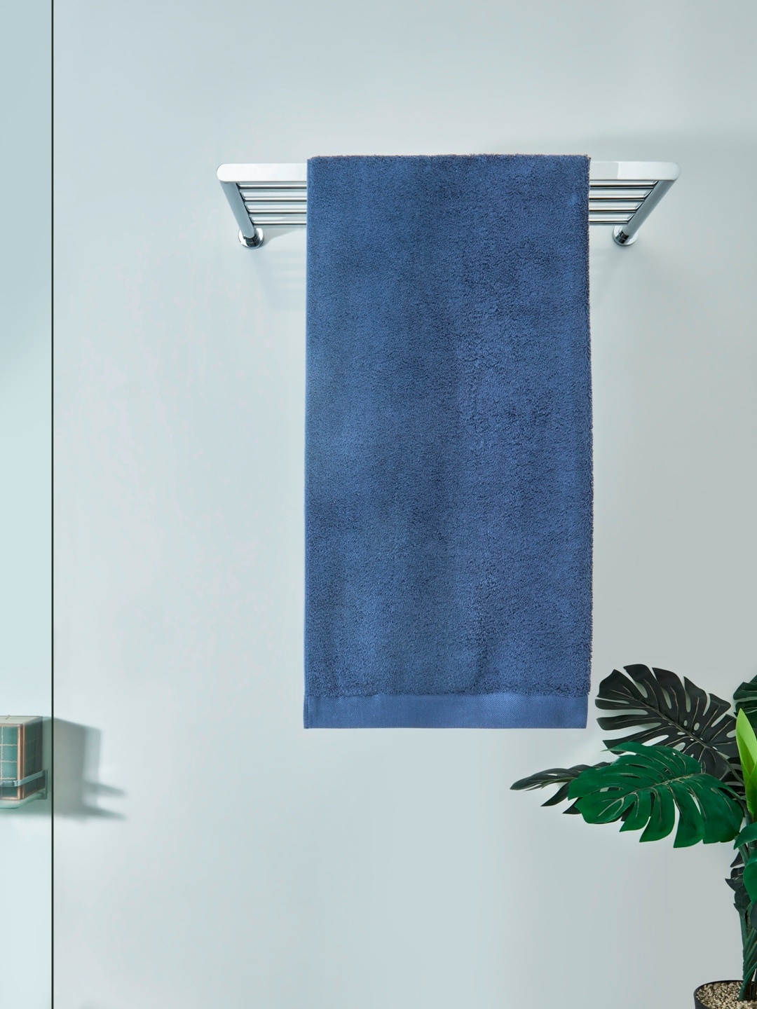 

DDecor Unisex Blue Solid 600 GSM Live Beautiful Bath Towel