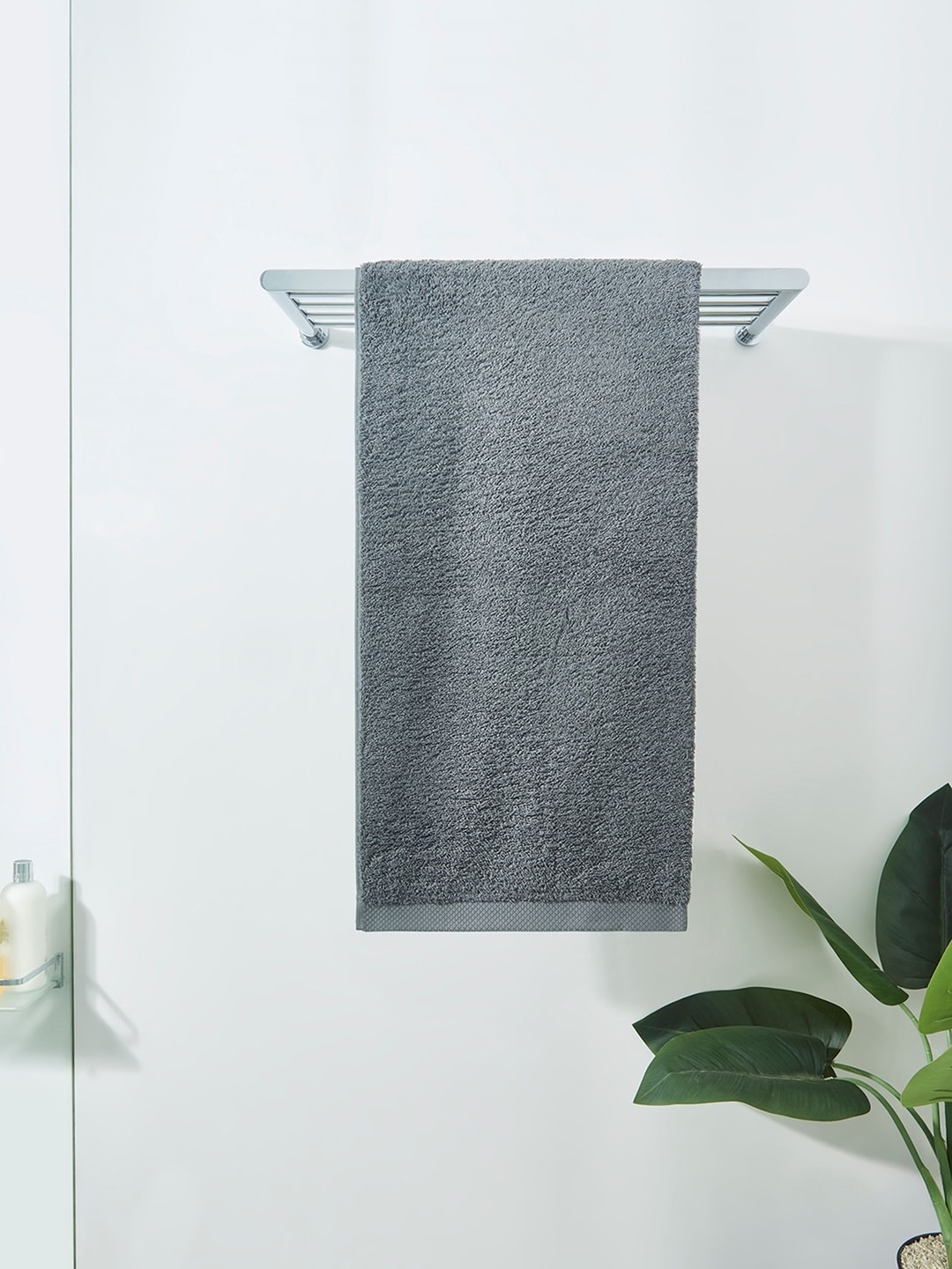 

DDecor Unisex Grey Solid 550 GSM Live Beautiful Bath Towel