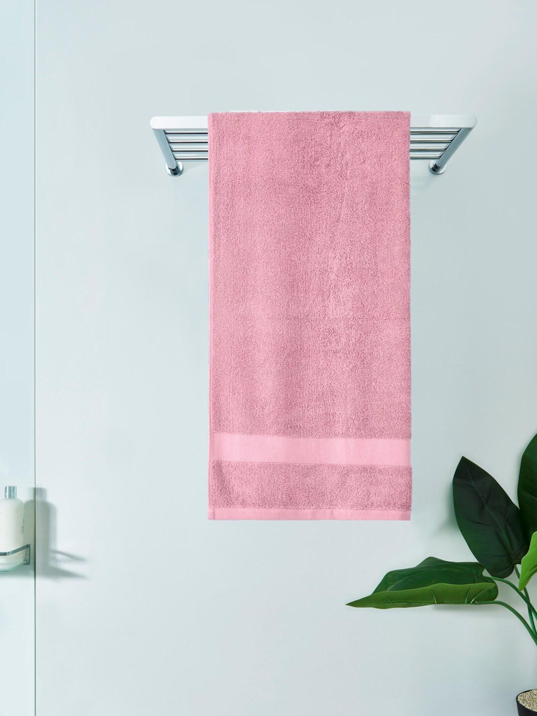 

DDecor Unisex Pink Solid 500 GSM Bath Towel