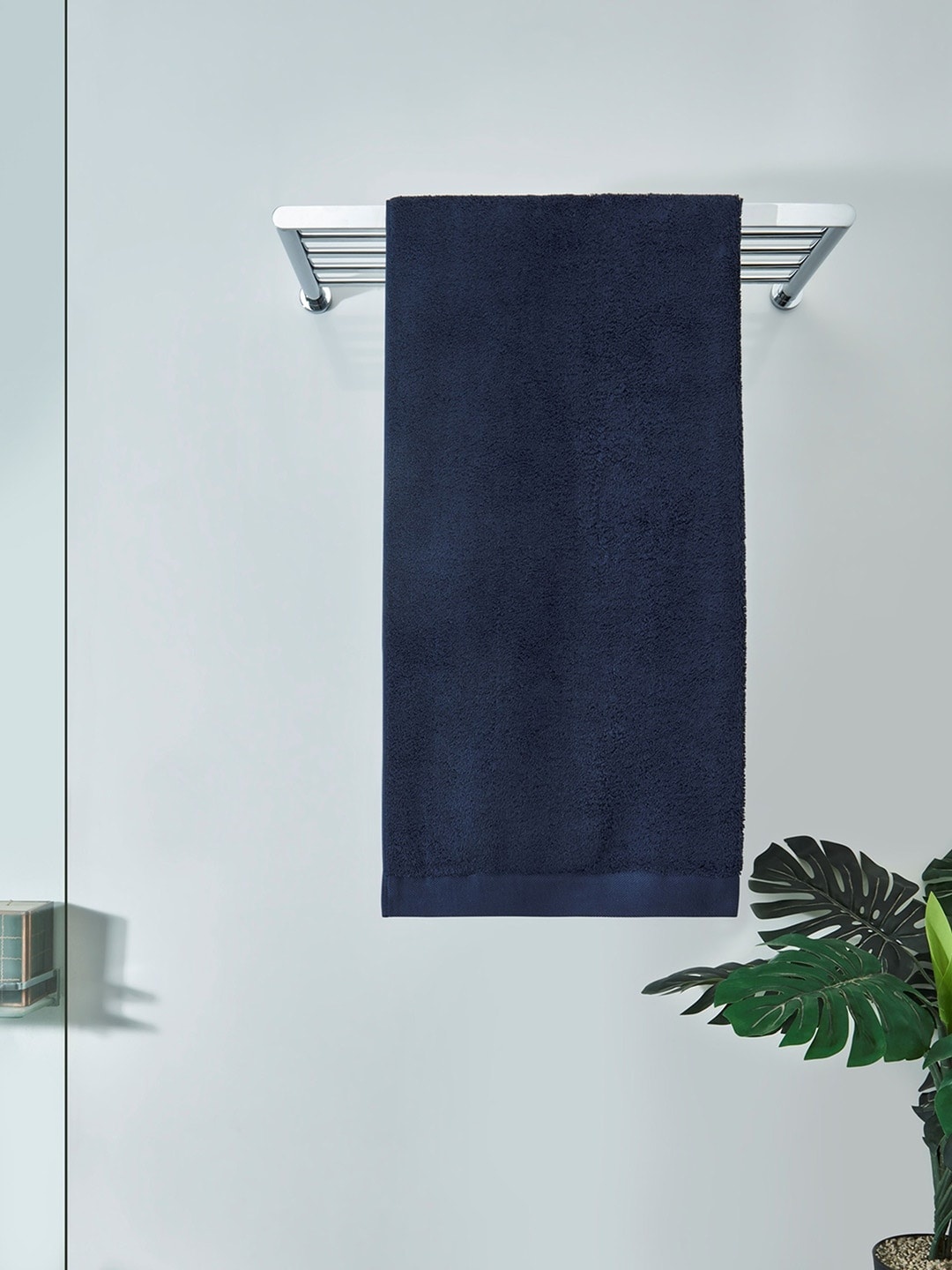 

DDecor Unisex Blue Solid 600 GSM Live Beautiful Bath Towel