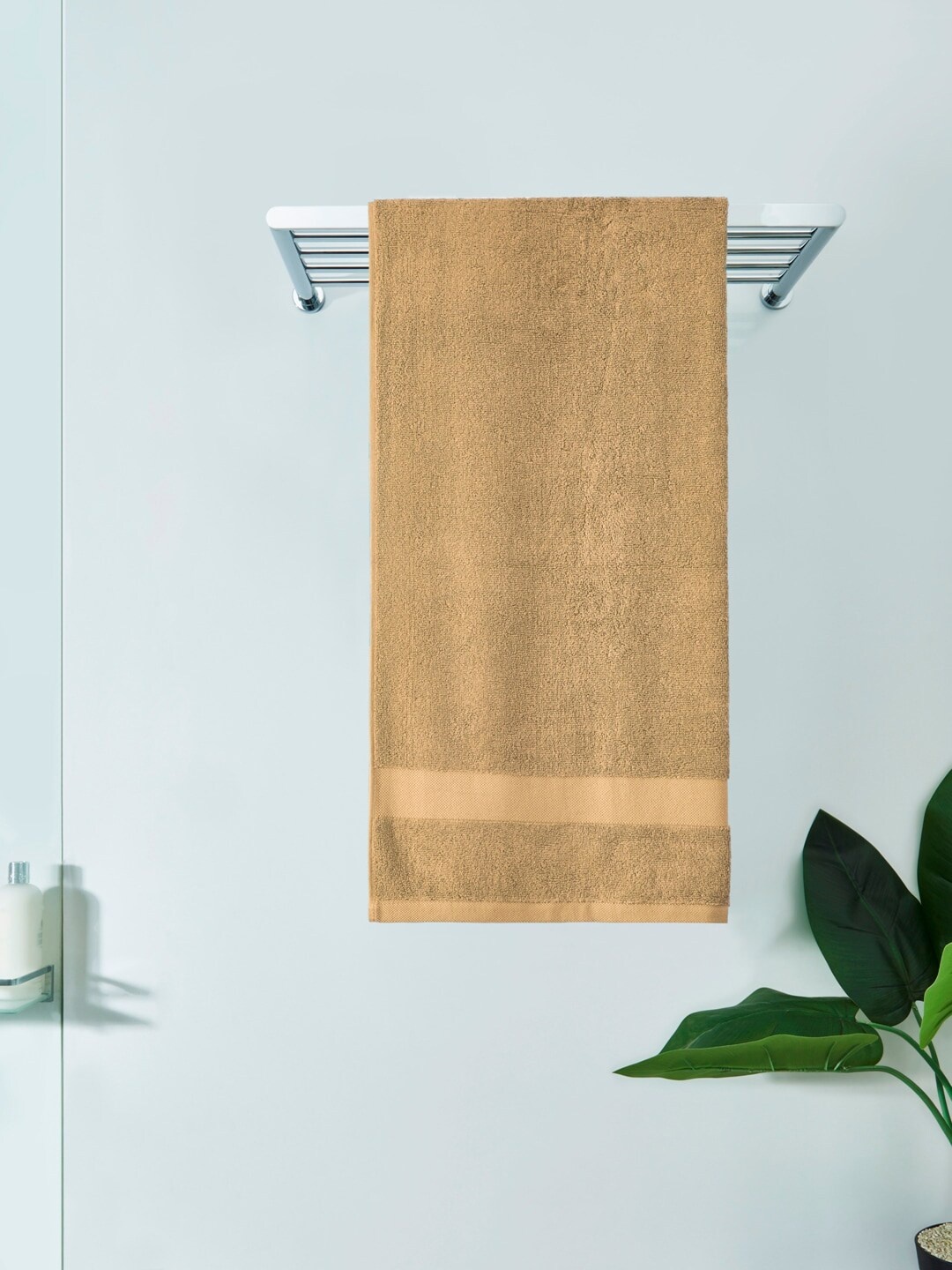 

DDecor Unisex Beige Solid 500 GSM Live Beautiful Bath Towel
