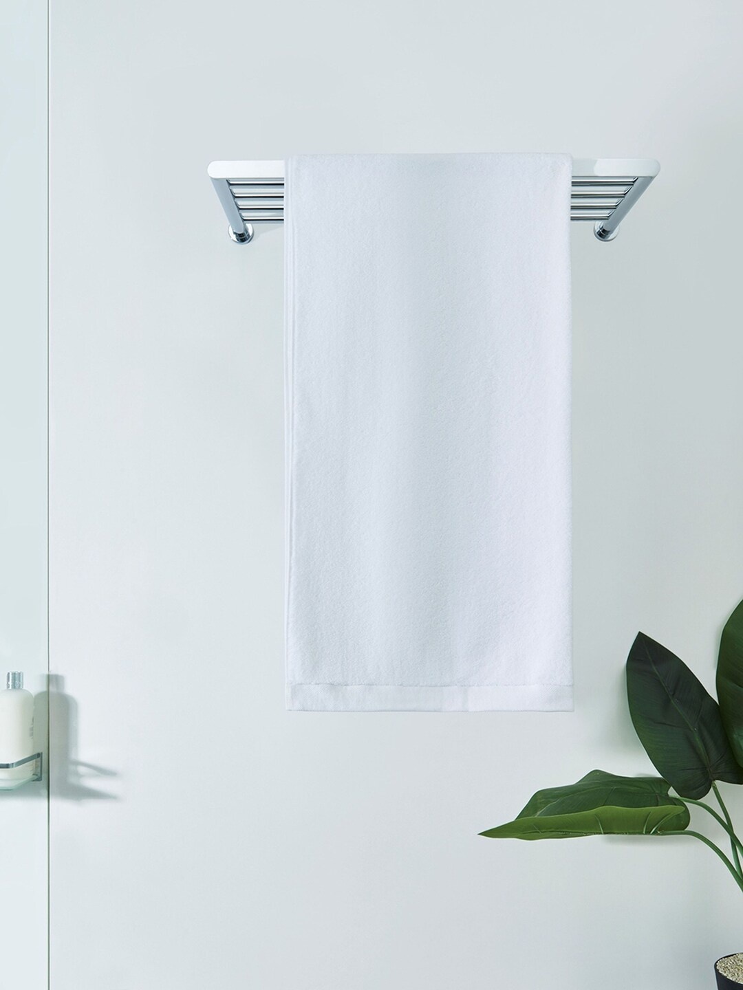 

DDecor Unisex White Solid 450 GSM Live Beautiful Bath Towel
