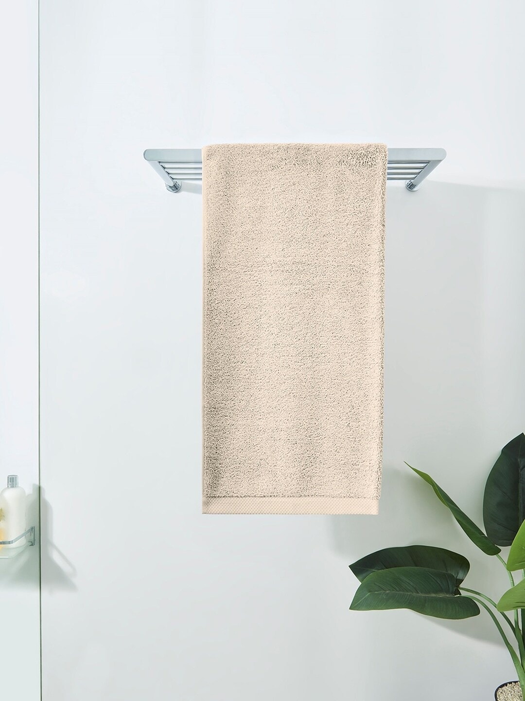 

DDecor Unisex Beige Solid 550 GSM Live Beautiful Bath Towel
