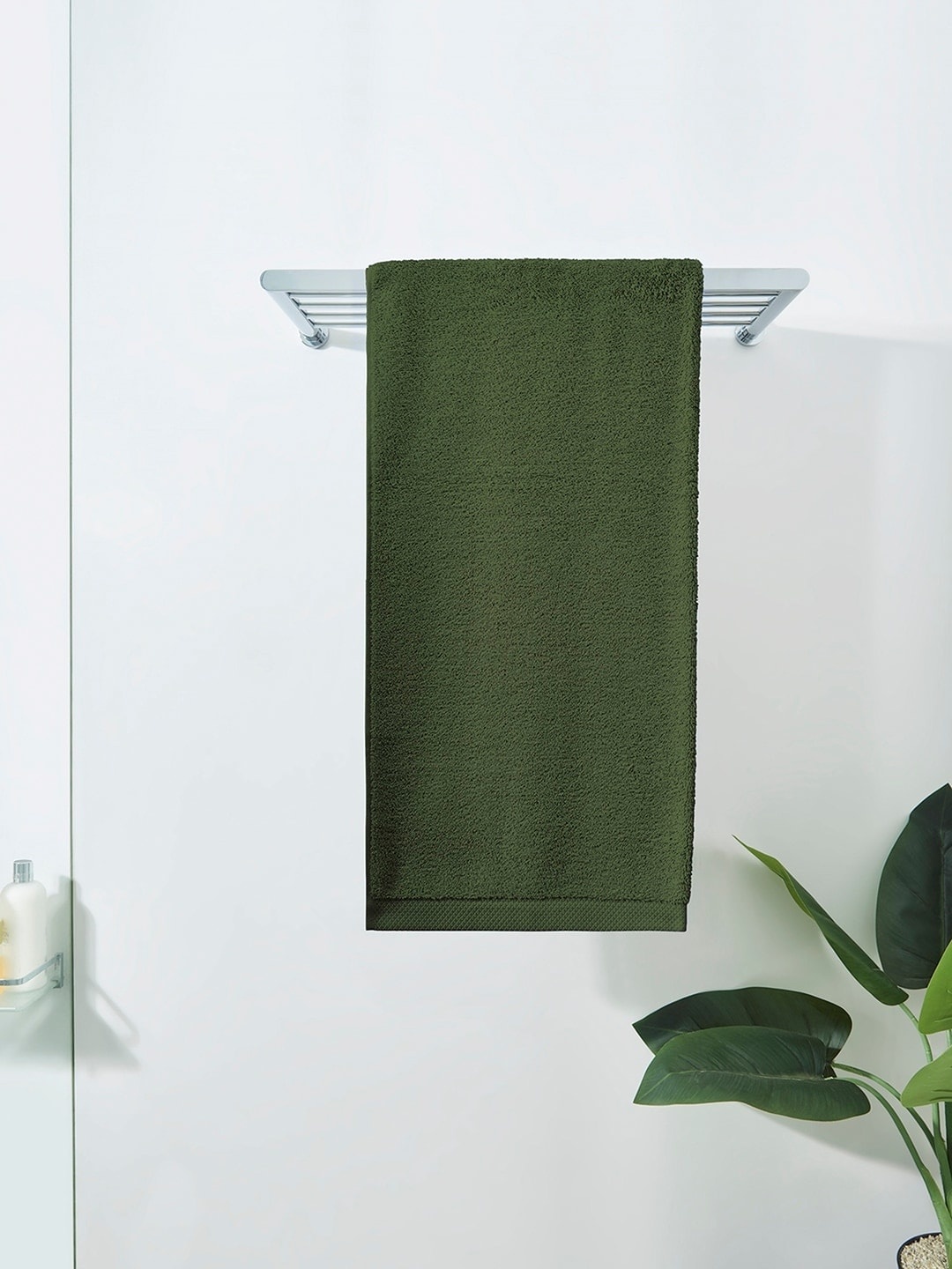 

DDecor Unisex Green Solid 550 GSM Live Beautiful Bath Towel
