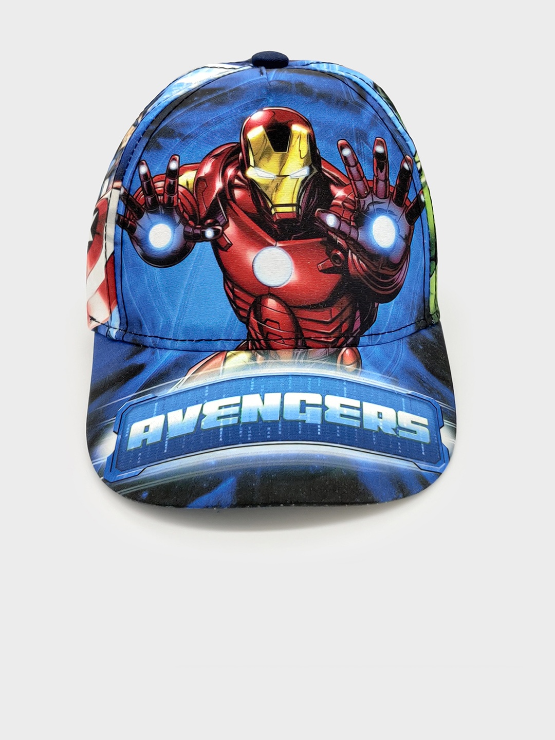 

Kids Ville Boys Blue & Red Avengers Printed Baseball Cap