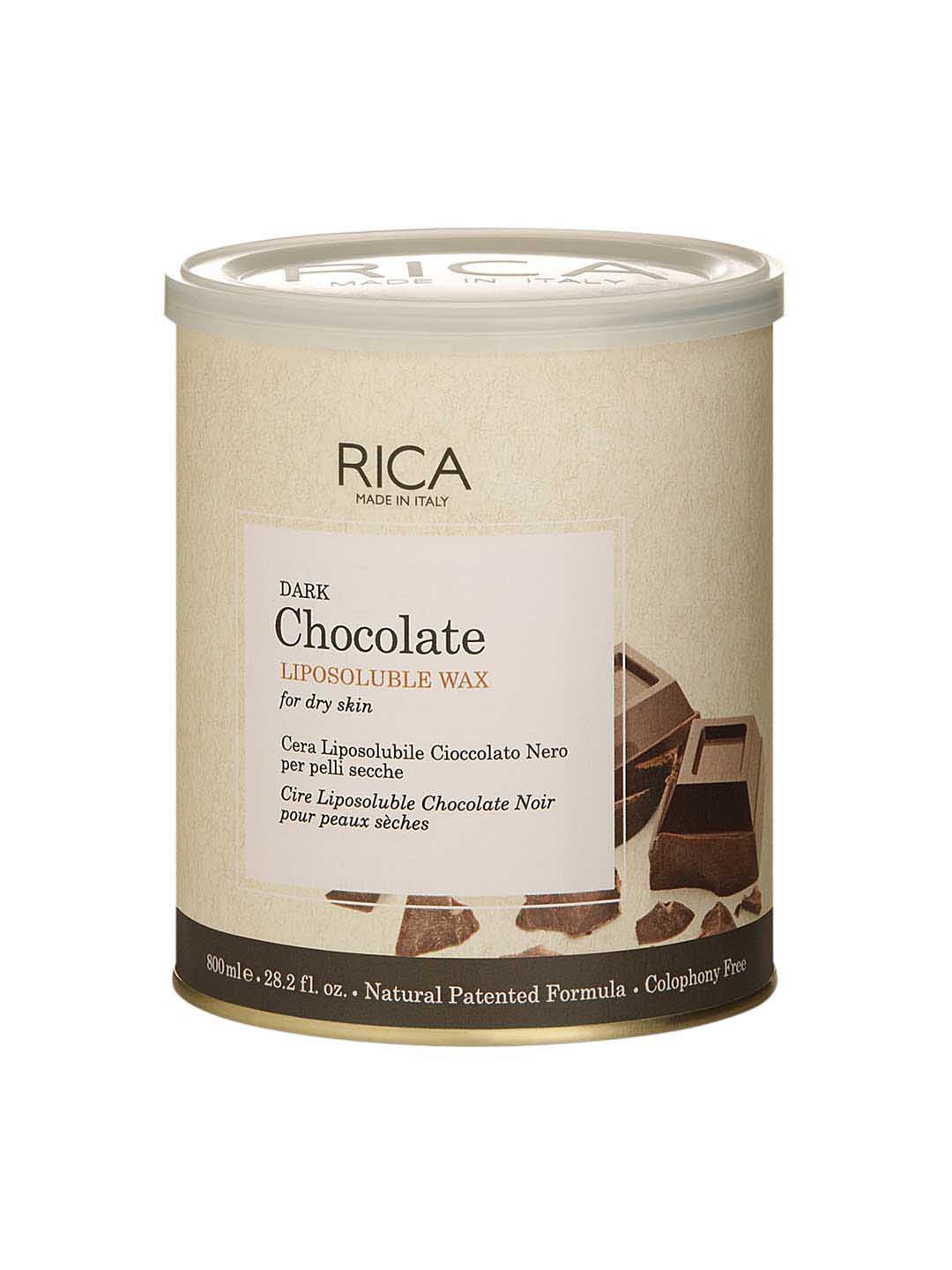 

RICA Dry Skin Dark Chocolate Liposoluble Wax 800ml, Brown