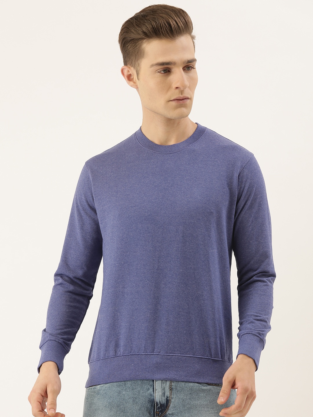 

ARISE Men Blue Solid Sweatshirt