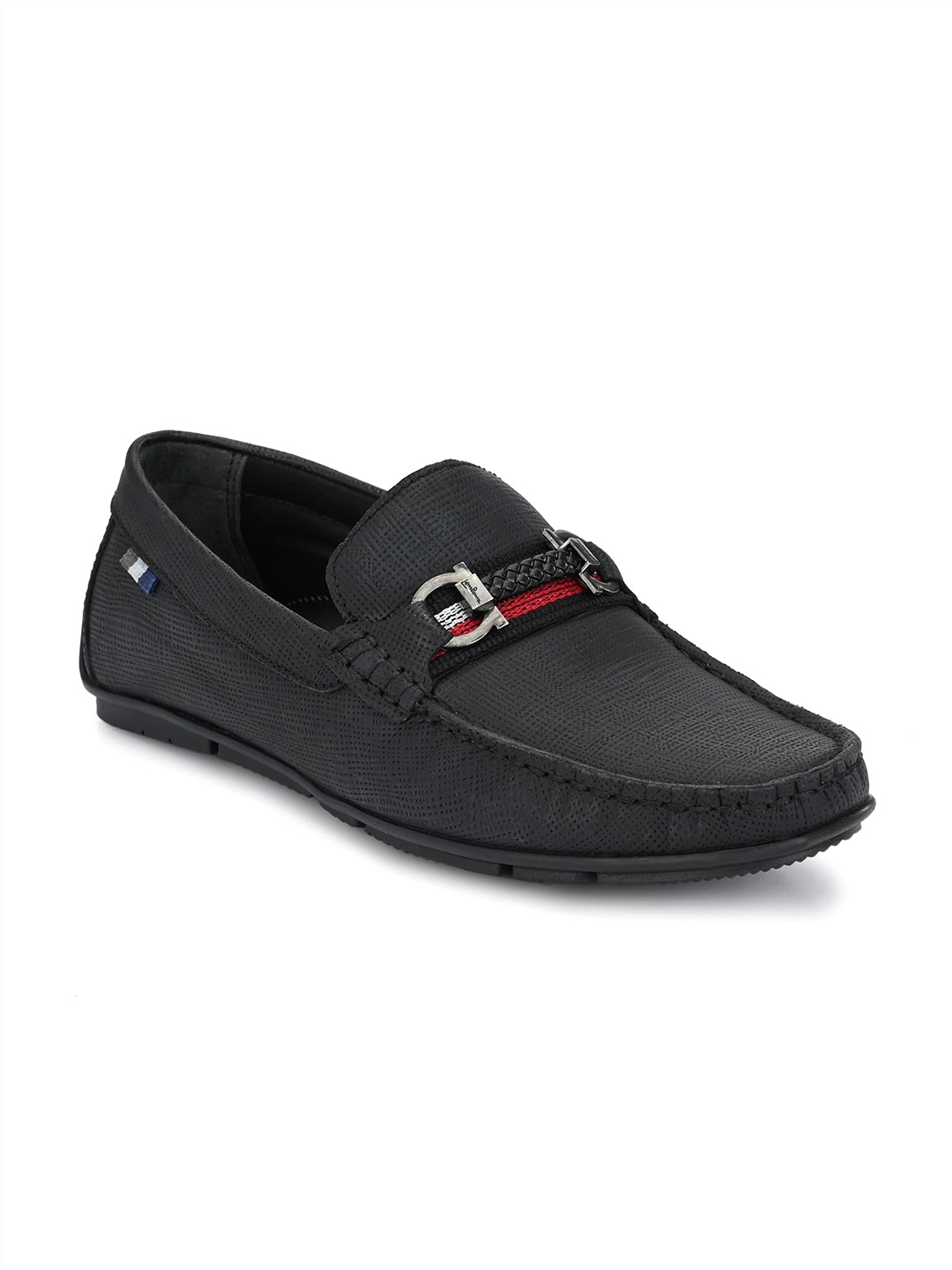 

Hitz Men Black Leather Loafers