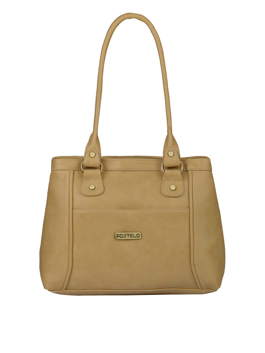 

Fostelo Beige Solid Shoulder Bag