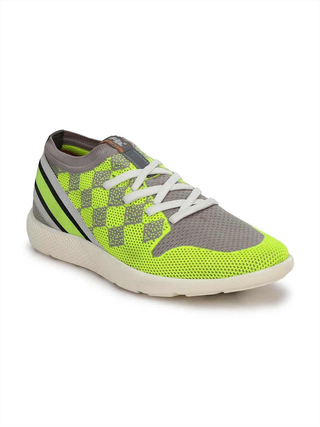 

Hitz Men Grey Mesh Running Shoes