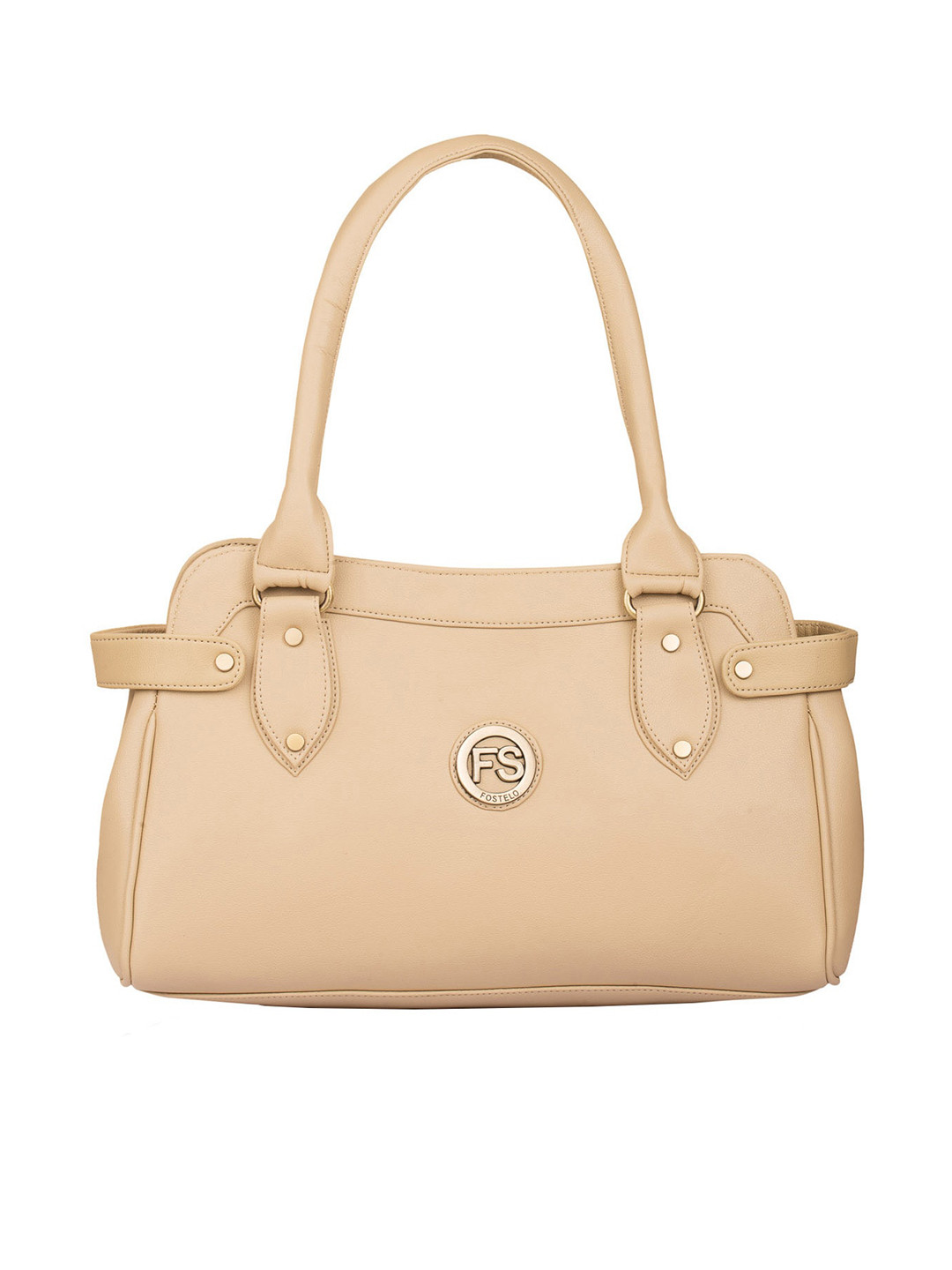 

Fostelo Beige Solid Shoulder Bag