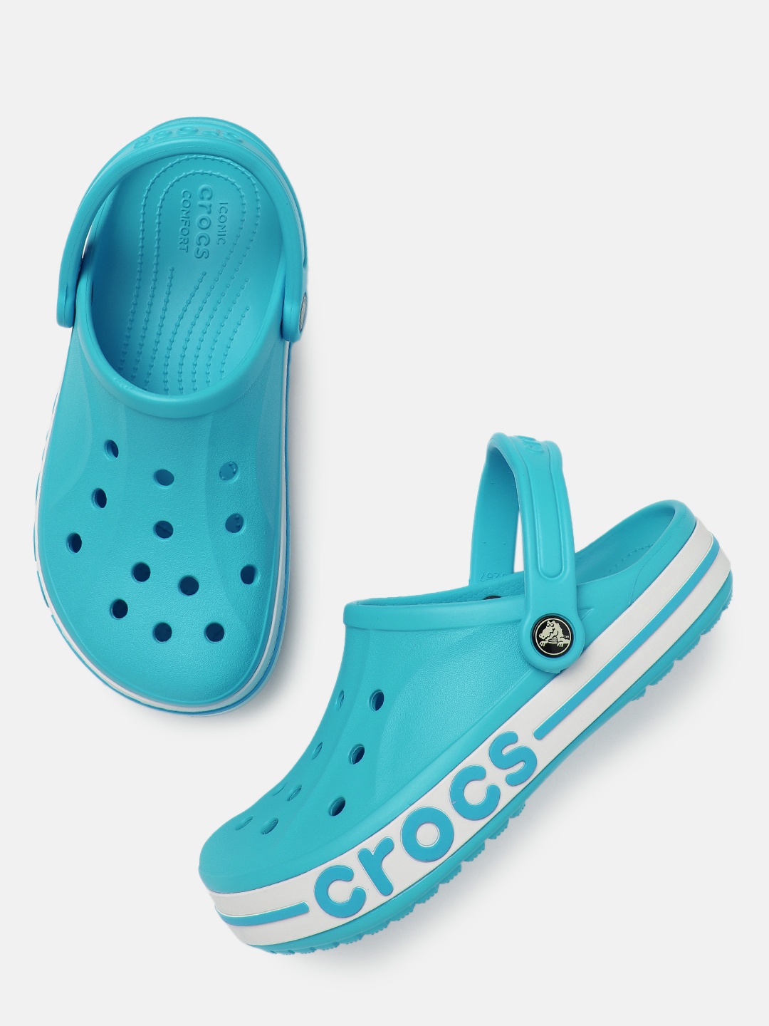 

Crocs Unisex Blue Solid Bayaband Clogs