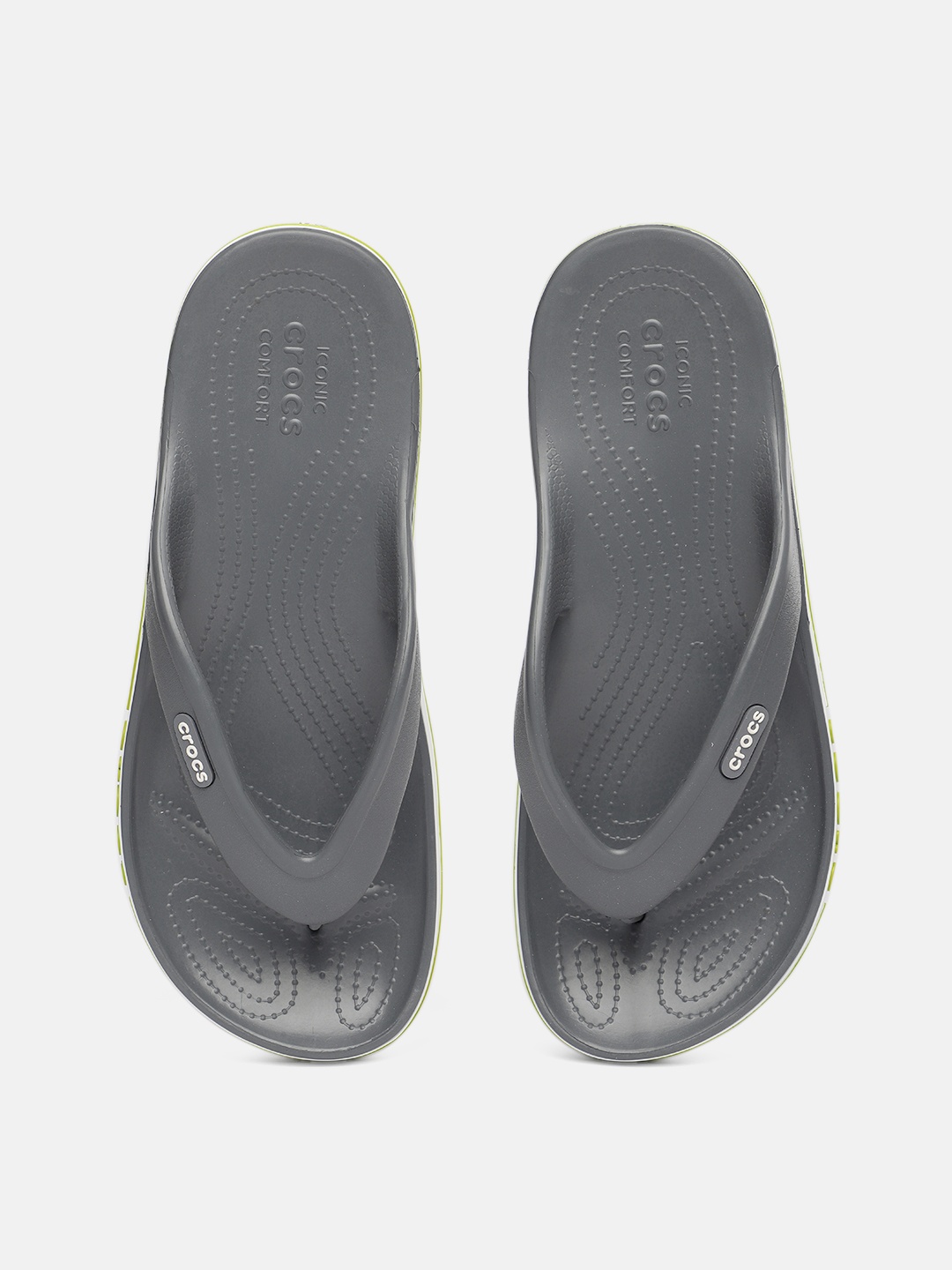 

Crocs Unisex Grey Solid Thong Flip-Flops