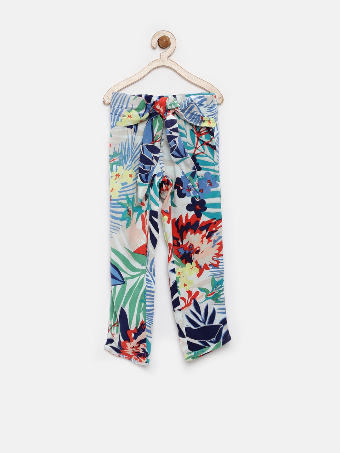 

Gini & Jony Girls Multicoloured Printed Trousers, Multi