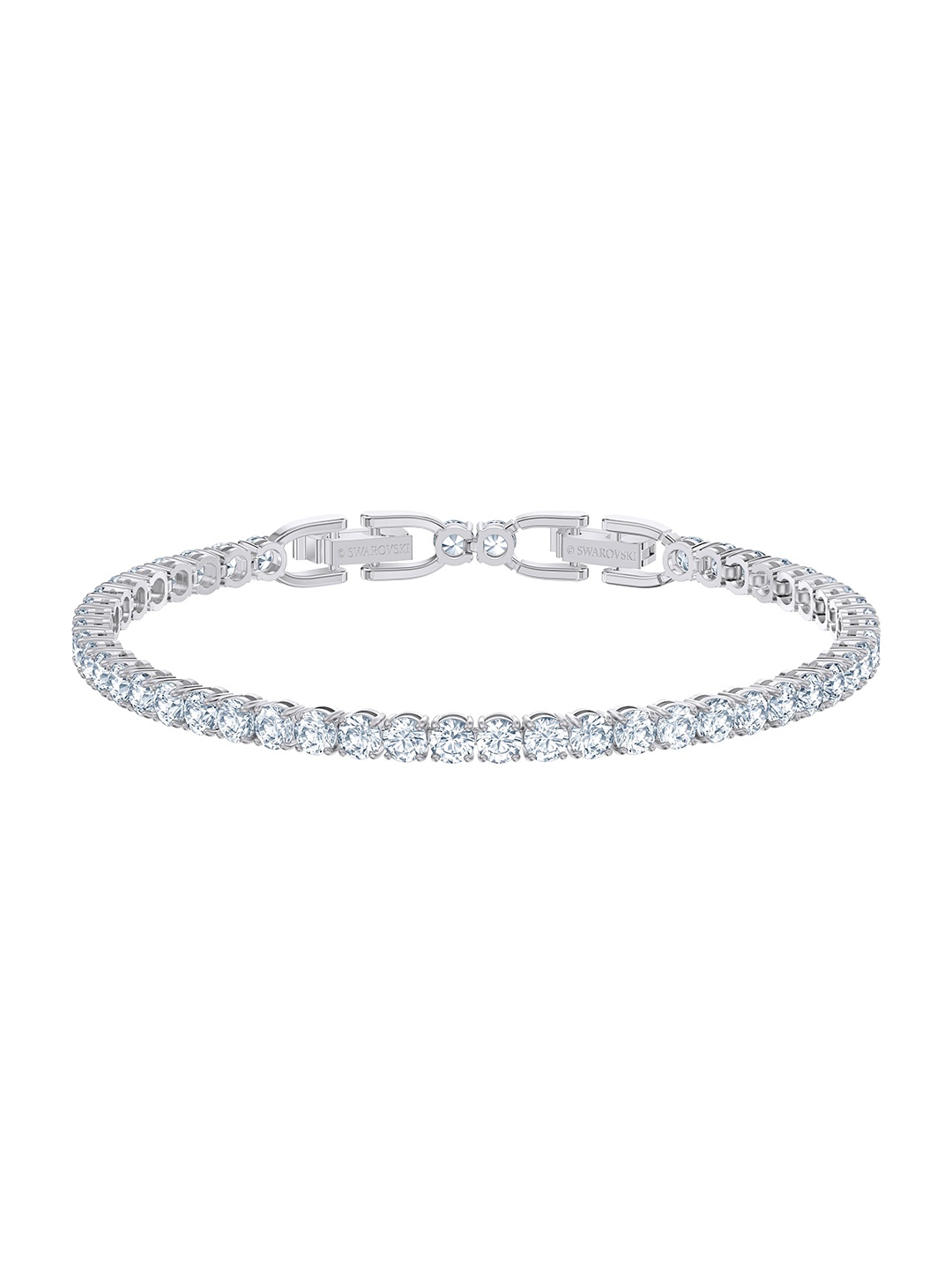 

SWAROVSKI White Rhodium-Plated Tennis Deluxe Bracelet