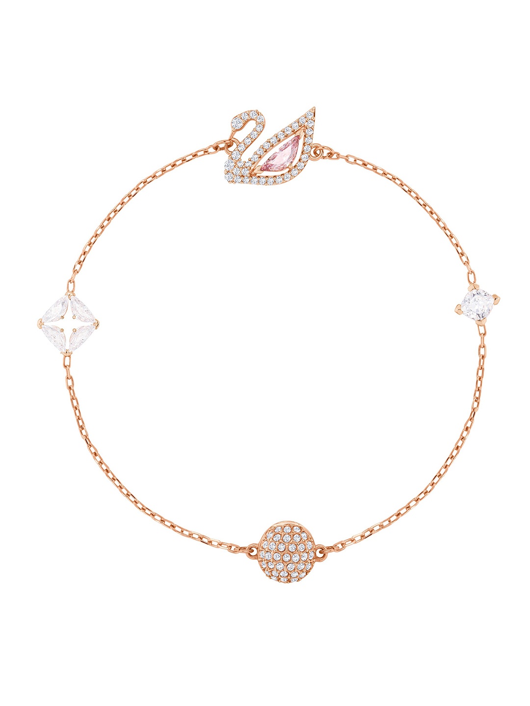 

SWAROVSKI Rose-Gold Plated Dazzling Swan Bracelet