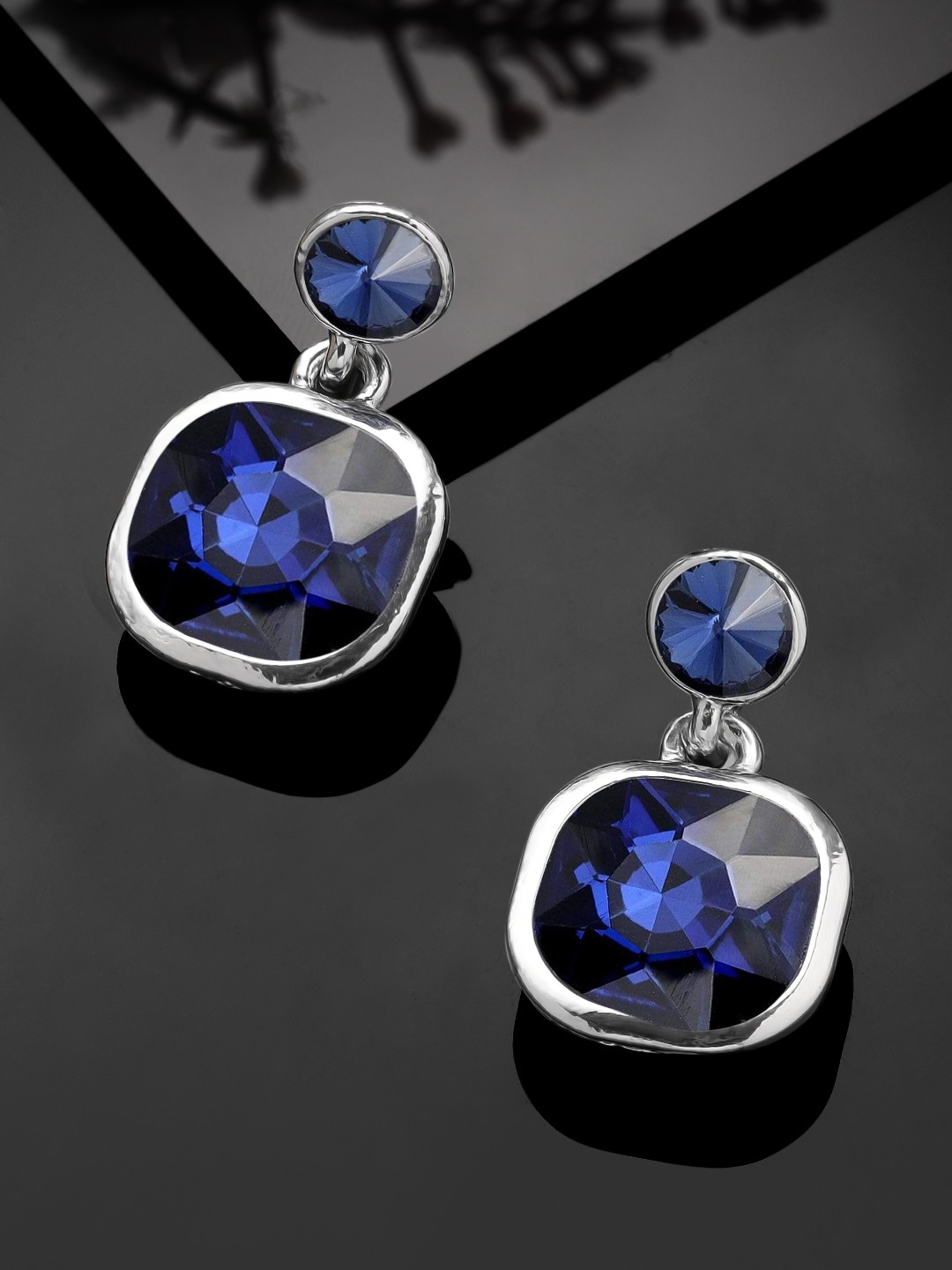

TOKYO TALKIES X rubans FASHION ACCESSORIES Silver Plated Blue Classic Drop Earrings