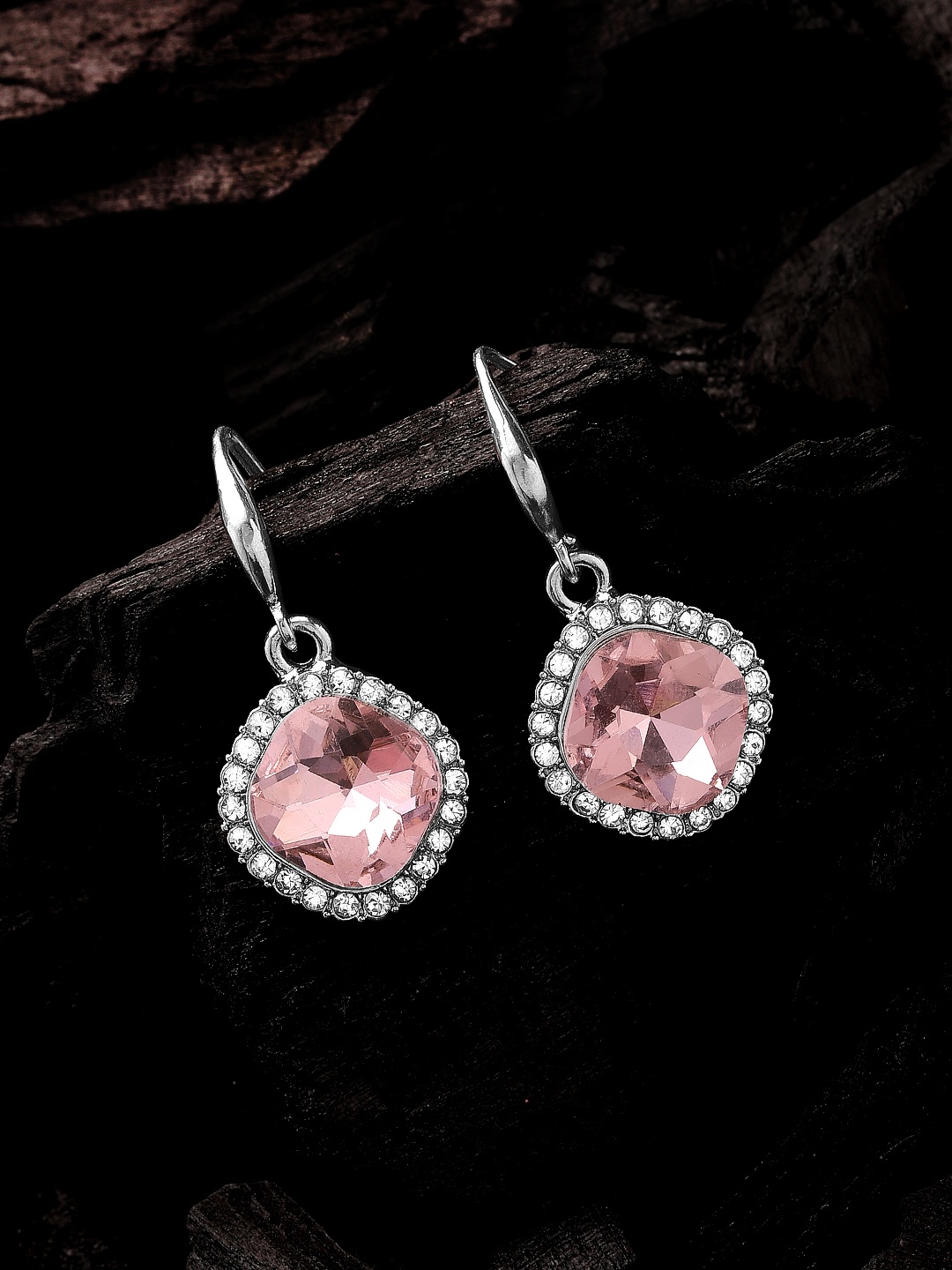 

TOKYO TALKIES X rubans FASHION ACCESSORIES Silver Plated Pink Classic Drop Earrings