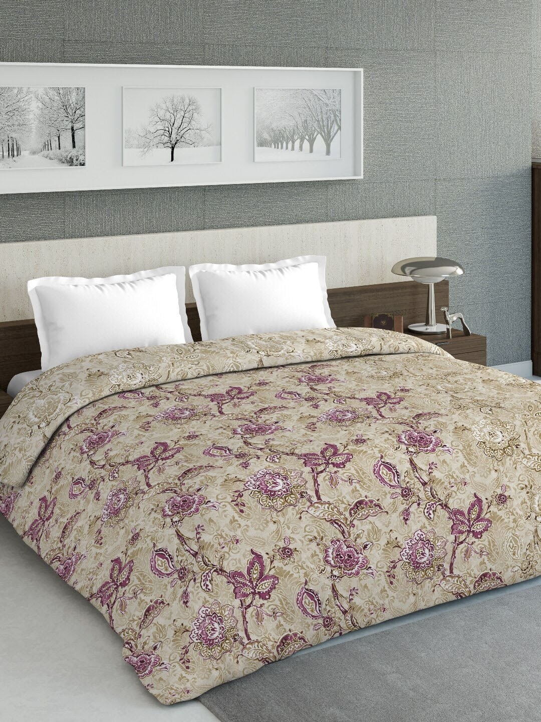 

DDecor Multicoloured Floral Mild Winter 150 GSM Double Bed Comforter, Multi