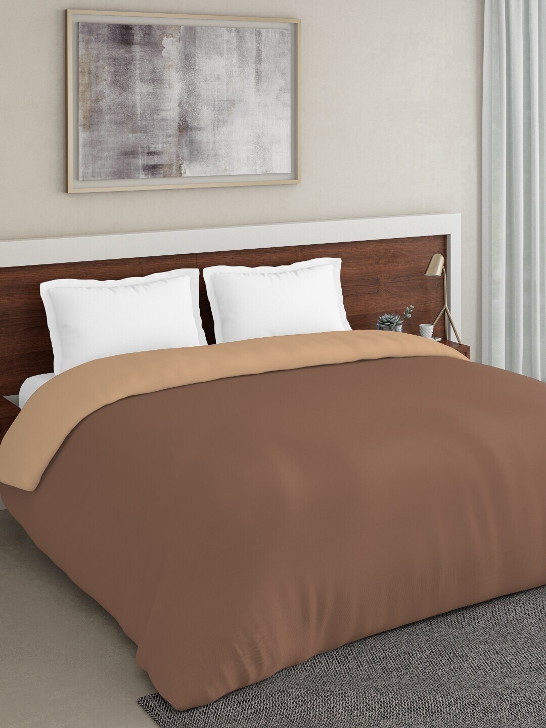 

DDecor Brown Solid Mild Winter 150 GSM Double Bed Comforter