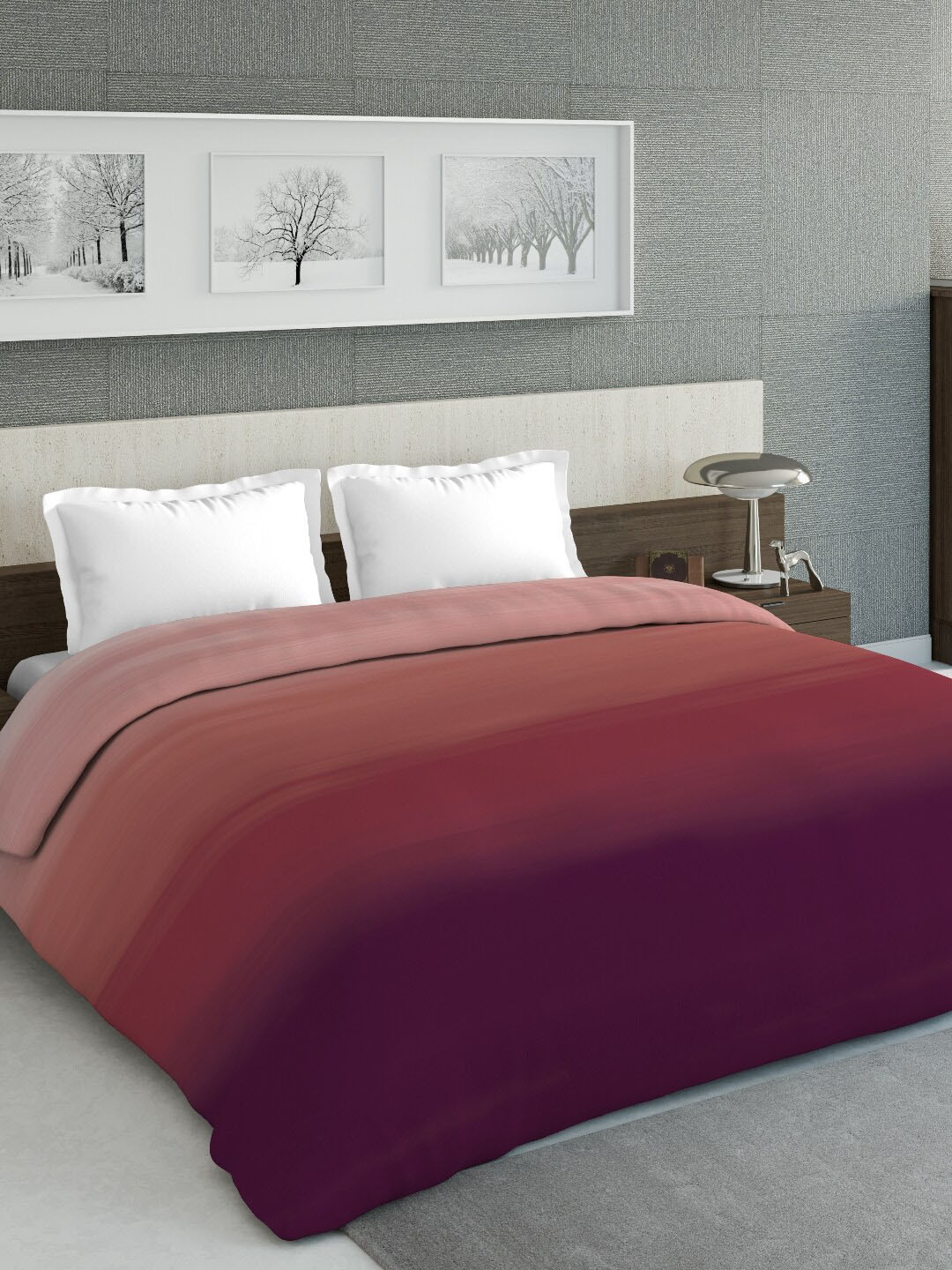 

DDecor Maroon Colourblocked Mild Winter 150 GSM Double Bed Comforter