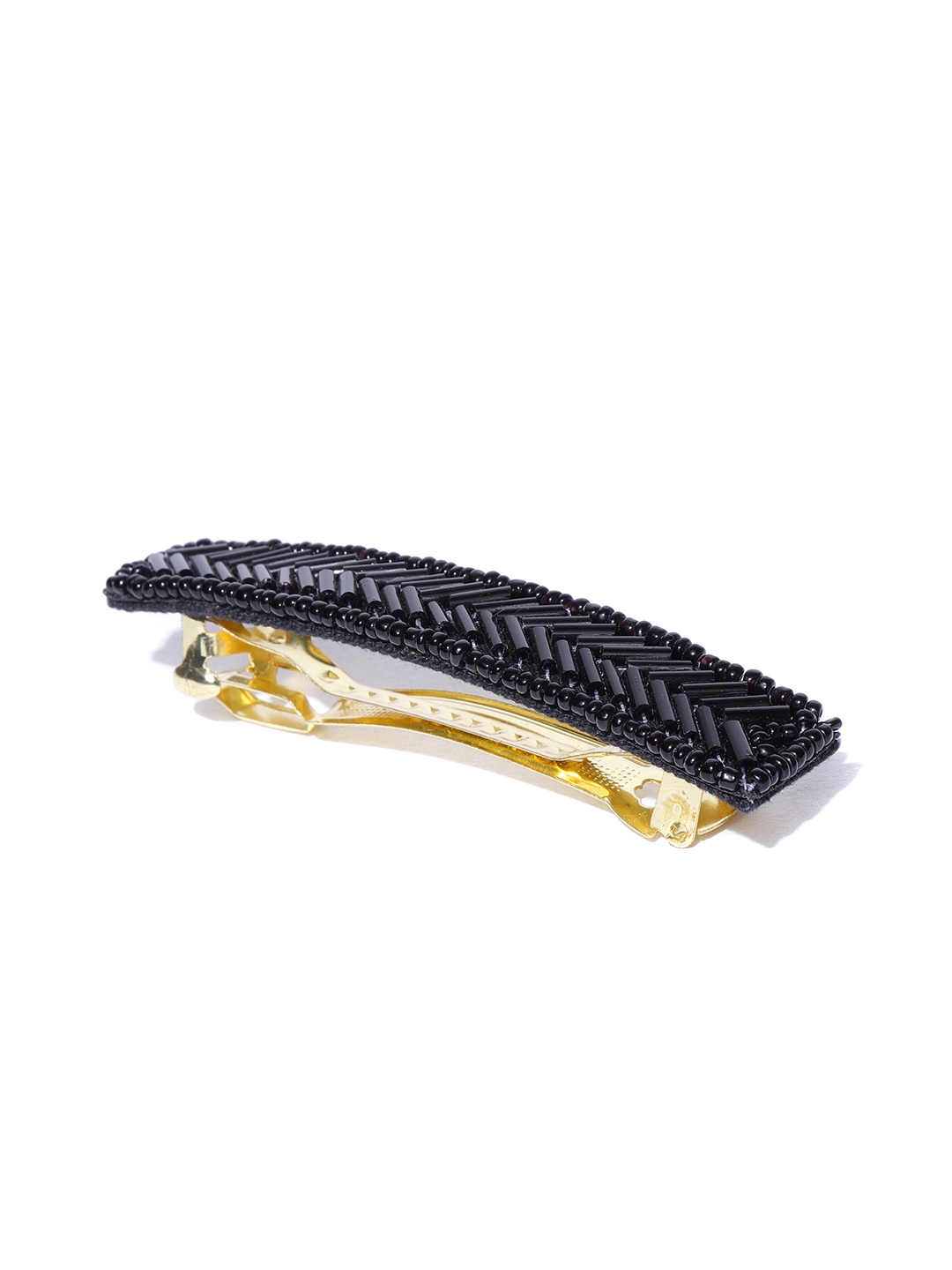 

Blueberry Black Embellished French Barrette