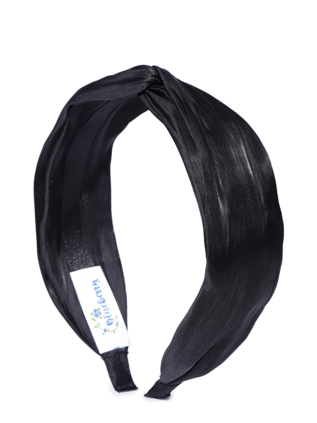

Blueberry Women Black Pleated Hairband with Knot Detail