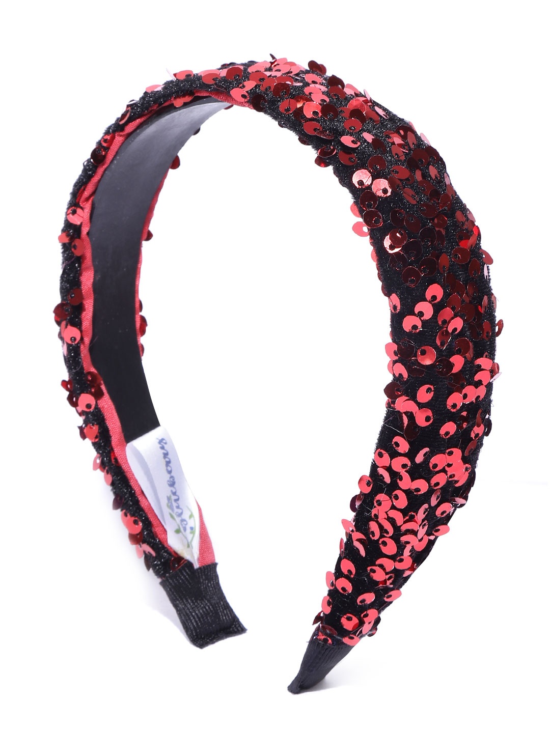 

Blueberry Women Red & Black Sequinned Hairband