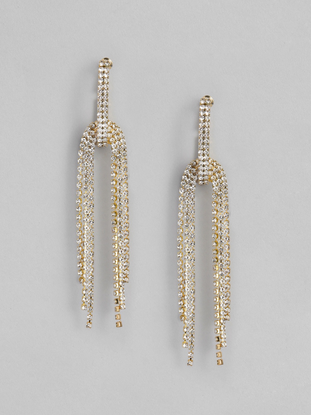 

DressBerry Gold-Toned Contemporary Drop Earrings