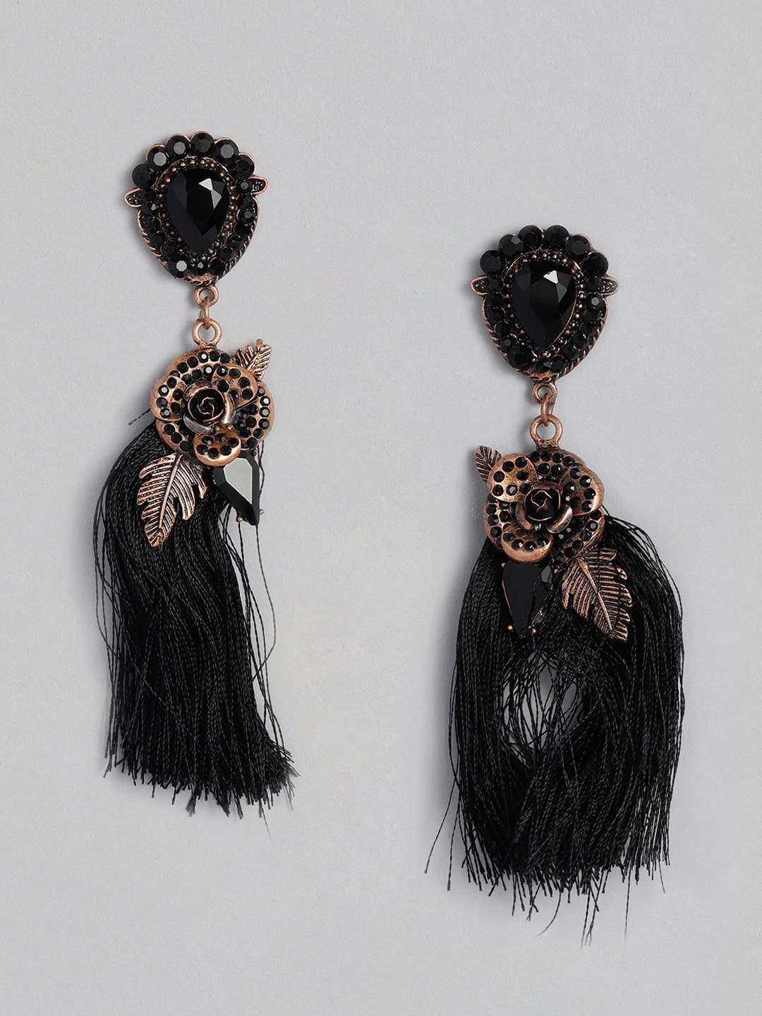 

DressBerry Black Contemporary Drop Earrings
