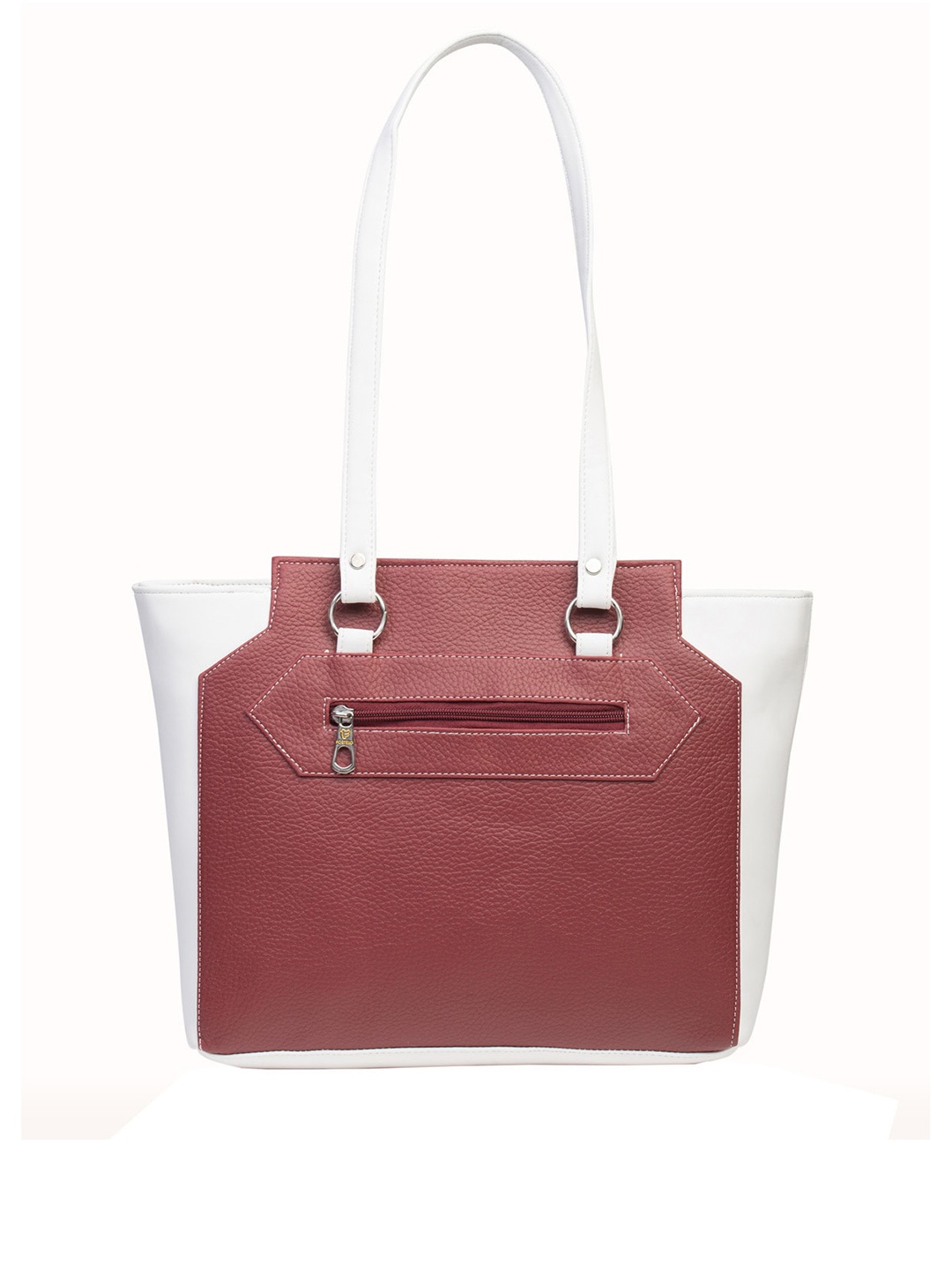

Fostelo White & Maroon Colourblocked Shoulder Bag
