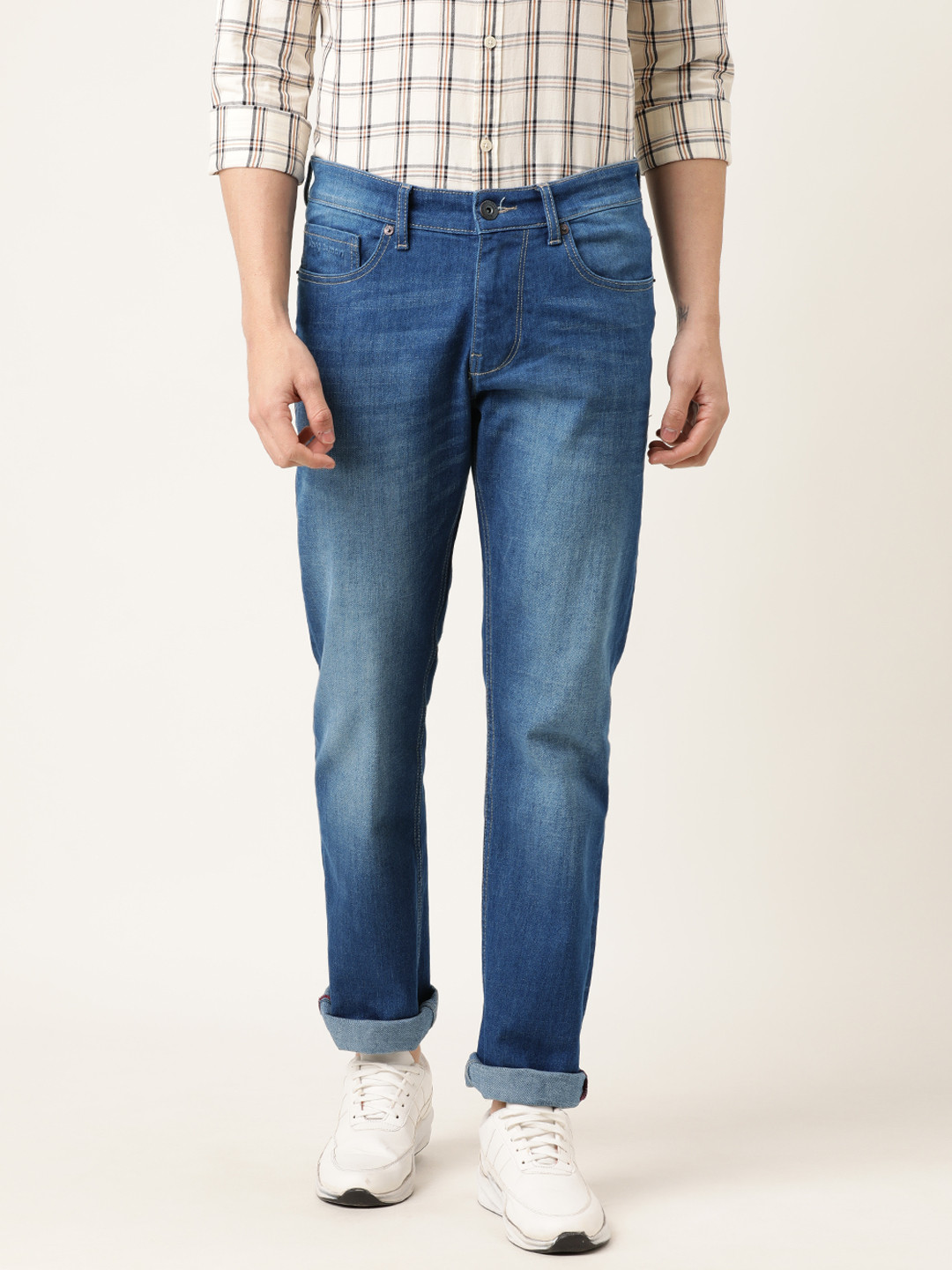 

Being Human Men Blue Slim Fit Mid-Rise Clean Look Stretchable Jeans