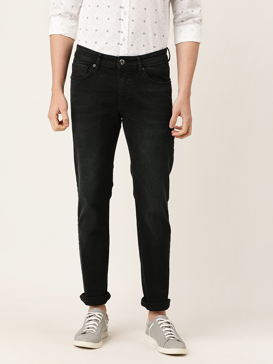 

Being Human Men Black Slim Fit Mid-Rise Clean Look Stretchable Jeans