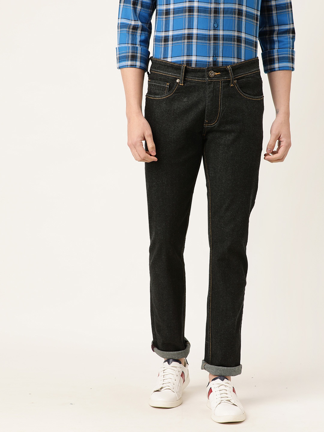 

Being Human Men Black Slim Fit Mid-Rise Clean Look Stretchable Jeans