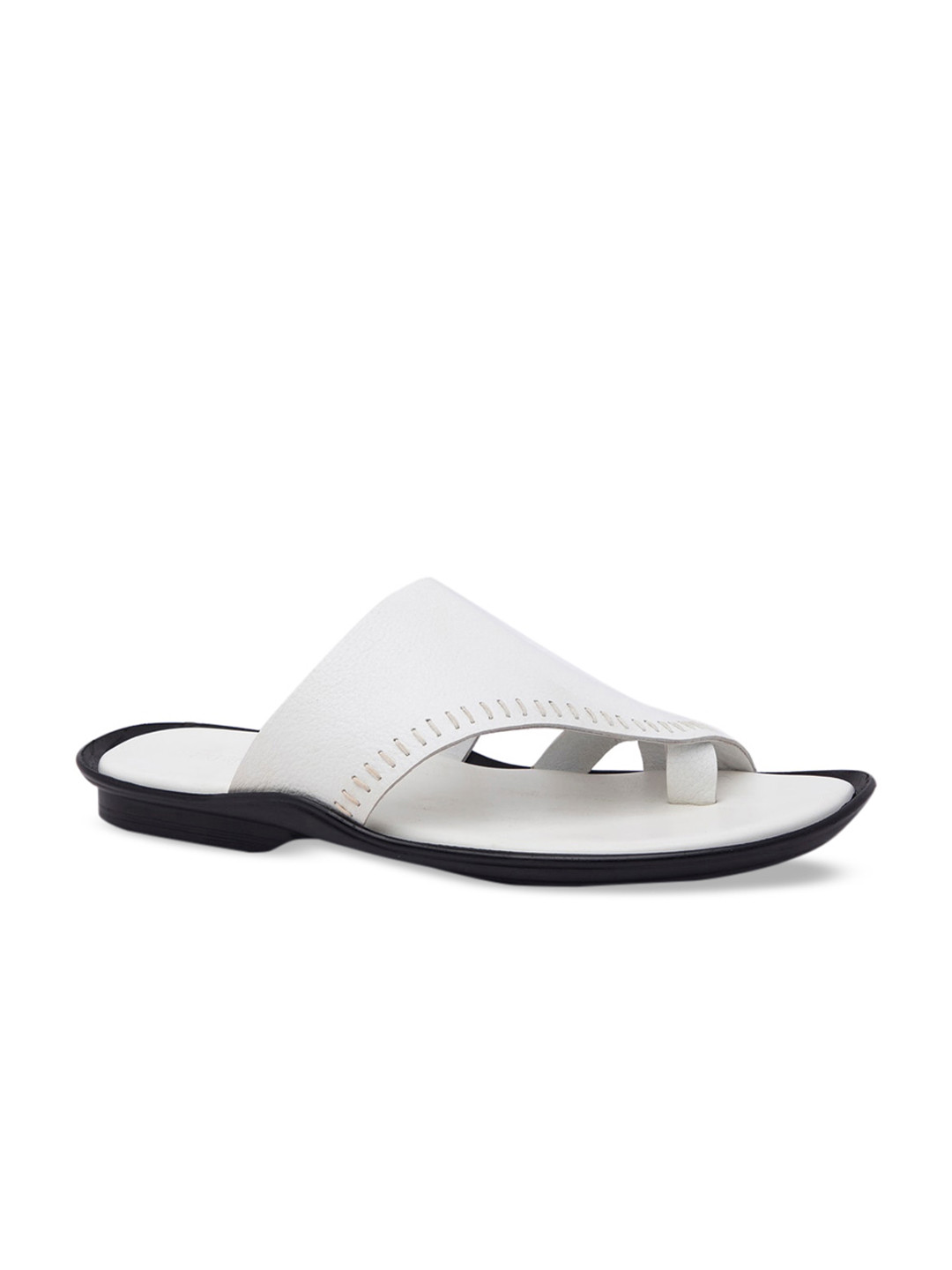 

Regal Men White Leather Comfort Sandals