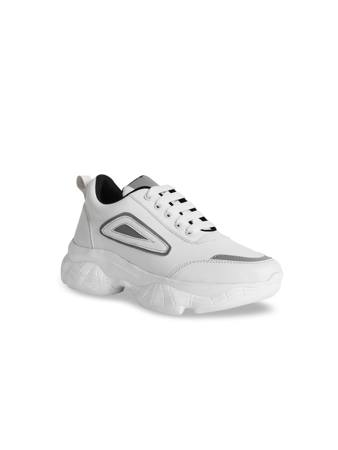 

ZAPATOZ Women White PU Walking Shoes