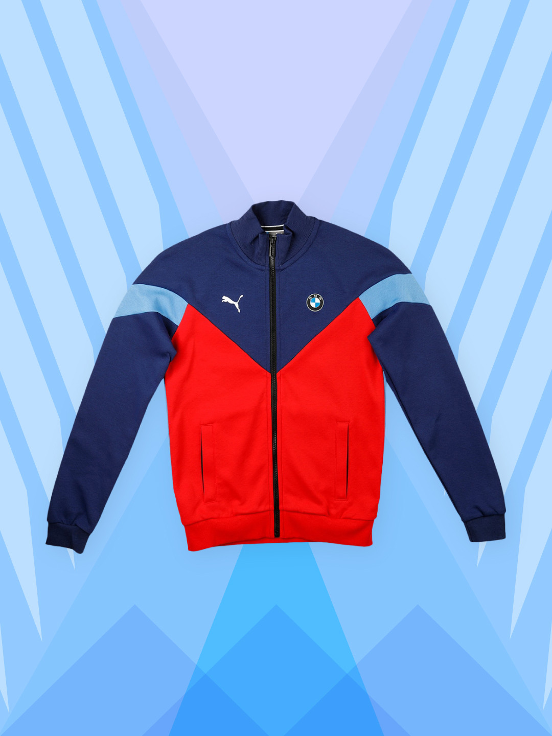 

PUMA Motorsport Boys Blue & Red Colourblocked Sporty Jacket
