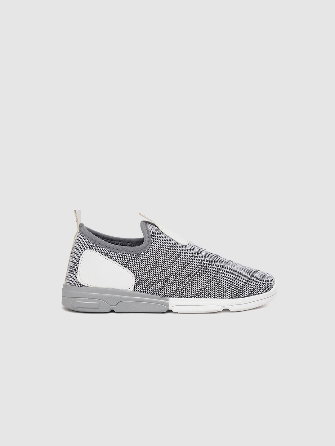 

YK Boys Grey Woven Design Slip-On Sneakers