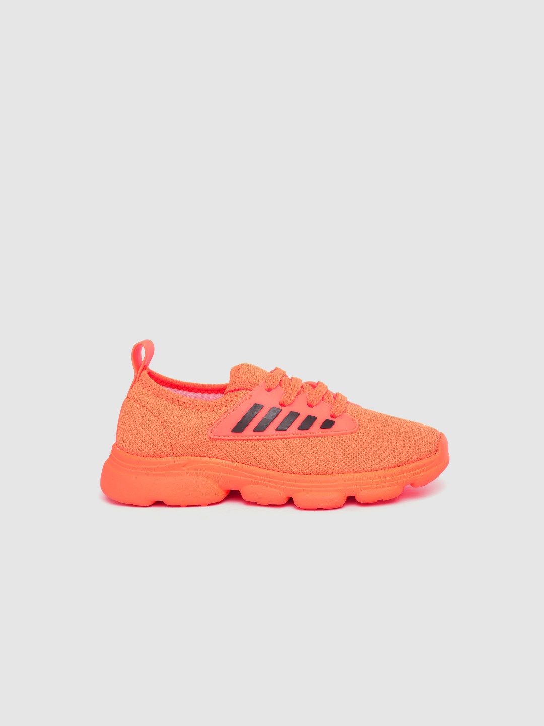 

YK Boys Fluorescent Orange Woven Design Sneakers