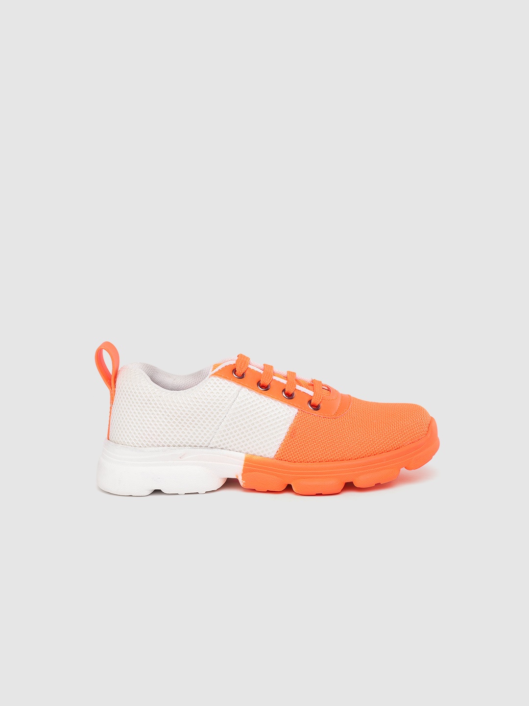 

YK Boys Fluorescent Orange & White Colourblocked Sneakers