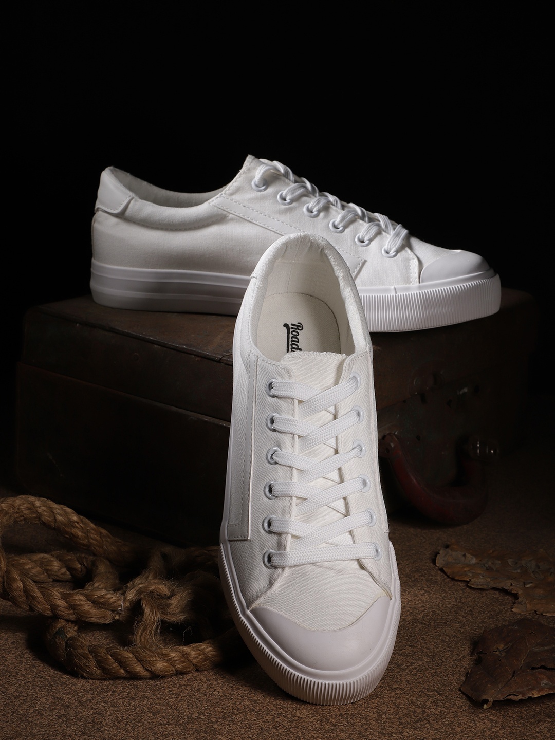 

Roadster Women White Solid Sneakers