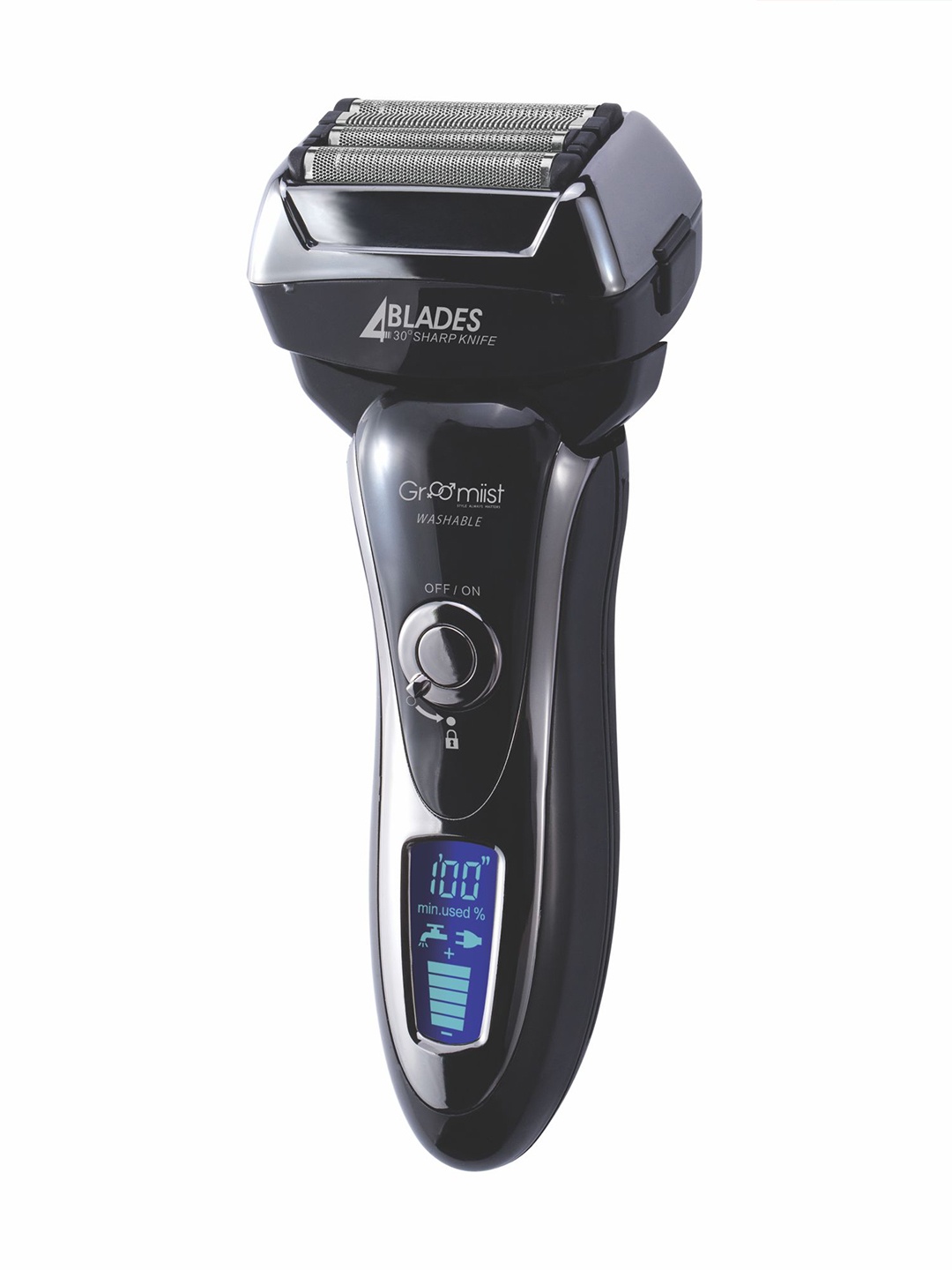 

Groomiist Men Black Platinum Series Electric Corded & Cordless Shaver PS-33