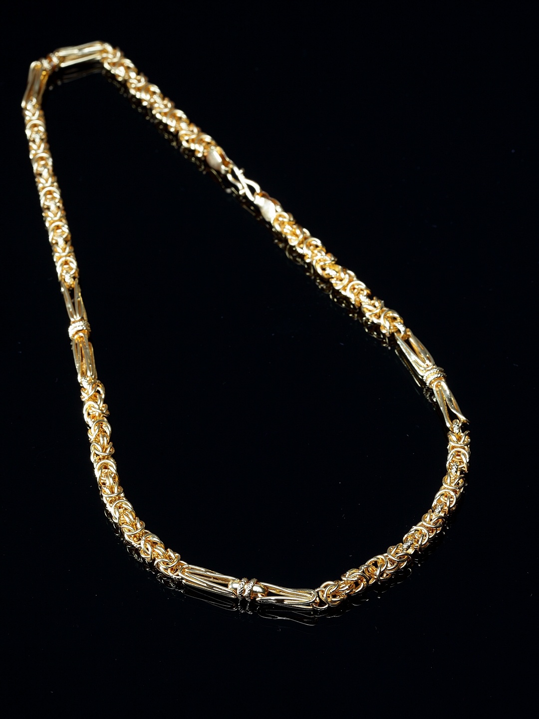 

PANASH Men Gold-Plated Metal Gold-Plated Handcrafted Chain