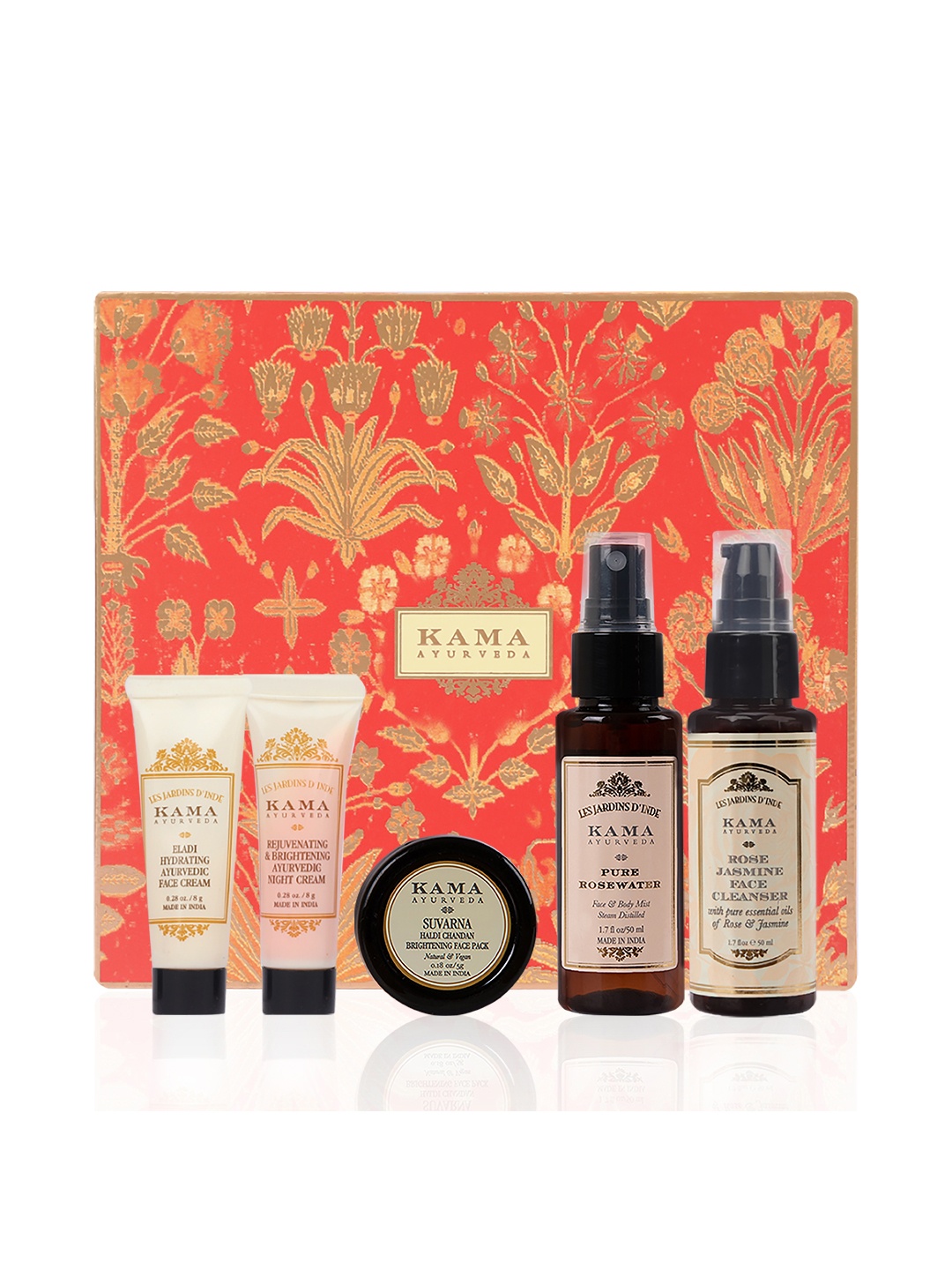 

KAMA AYURVEDA Round The Clock Skincare Gift Set, Coral