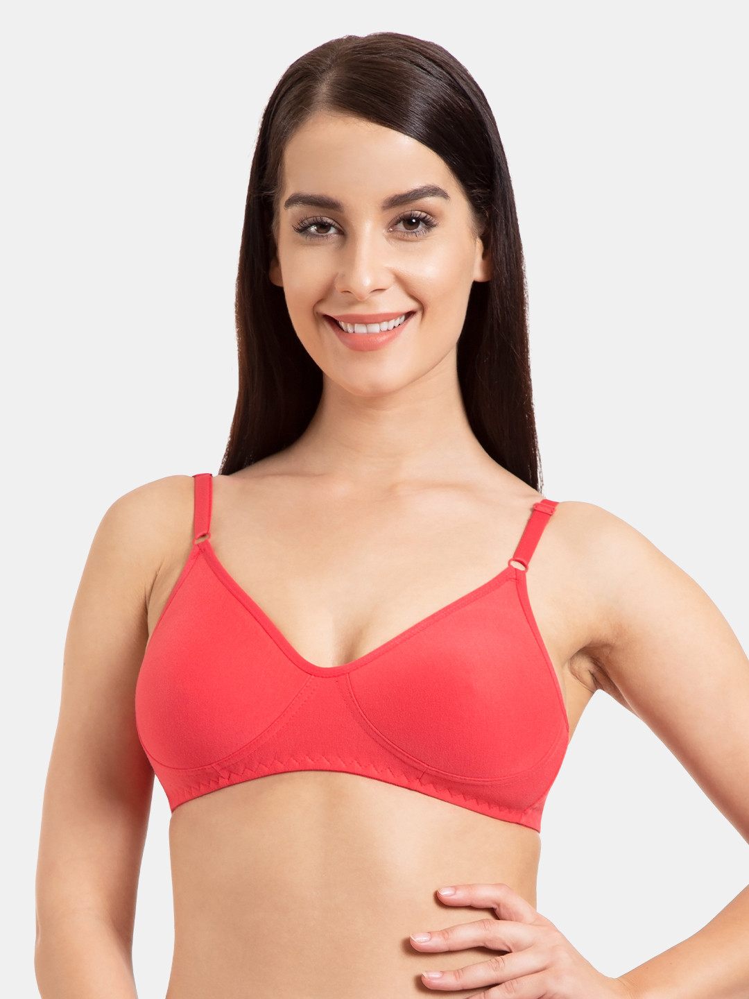 

Tweens Coral Solid Non-Wired Non Padded Everyday Bra