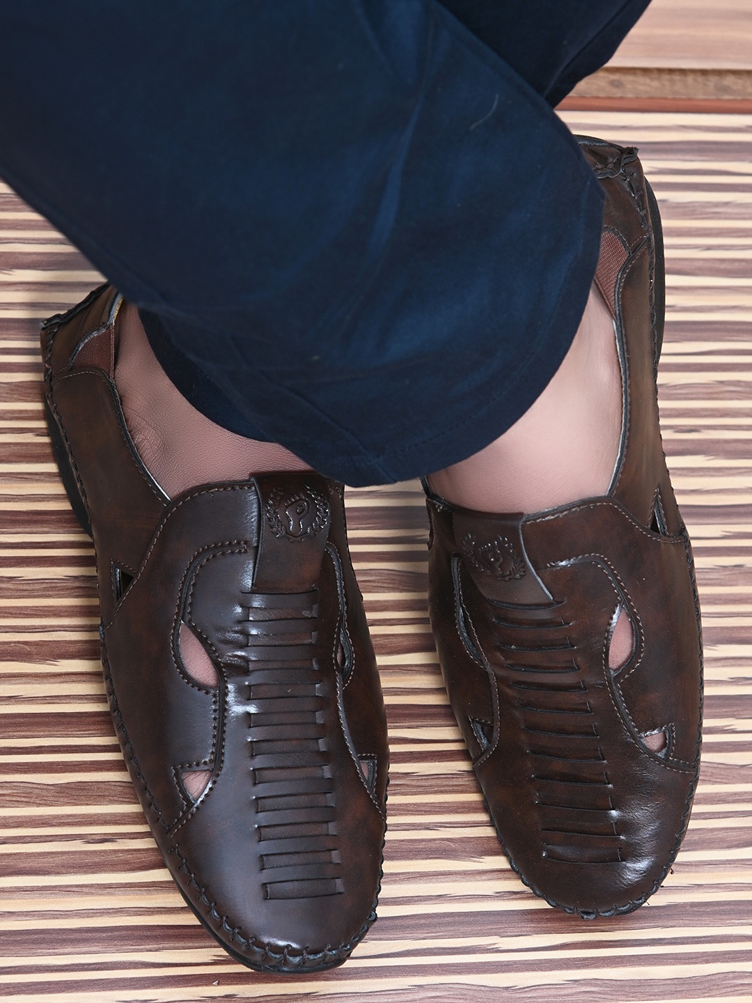 

Prolific Men Brown Shoe-Style Sandals